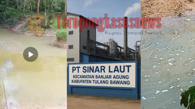 
					Dugaan Limbah PT Sinar Laut di Tulang Bawang ,Sungai Tercemar, DLH Diduga Tutup Mata