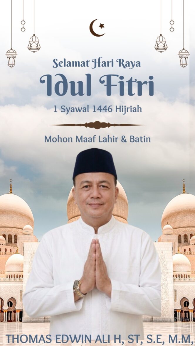 
					Kepala Dinas PKPCK Provinsi Lampung mengucapkan Selamat Hari Raya Idul Fitri 1447 Hijriah.
