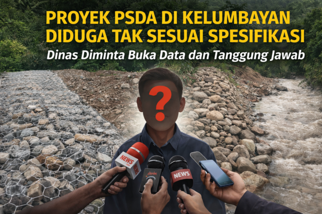 
					Diduga Tak Sesuai Spesifikasi, Proyek PSDA di Kelumbayan Disorot: Dinas Diminta Buka Data dan Tanggung Jawab