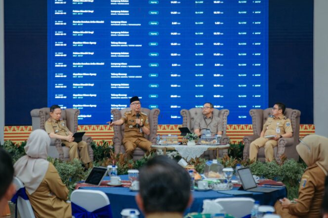 
					Gubernur Rahmat Mirzani Djausal Pimpin High Level Meeting Tim Percepatan dan Perluasan Digitalisasi Daerah
