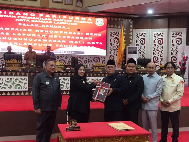 
					Wali Kota Bandar Lampung Sampaikan Apresiasi atas Rekomendasi DPRD terhadap LKPJ 2025