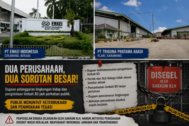 
					PT ENKEI INDONESIA DAN PT TRIGUNA PRATAMA ABADI DALAM SOROTAN: JANGAN BIARKAN DUGAAN PELANGGARAN LINGKUNGAN MENGUAP TANPA KEJELASAN