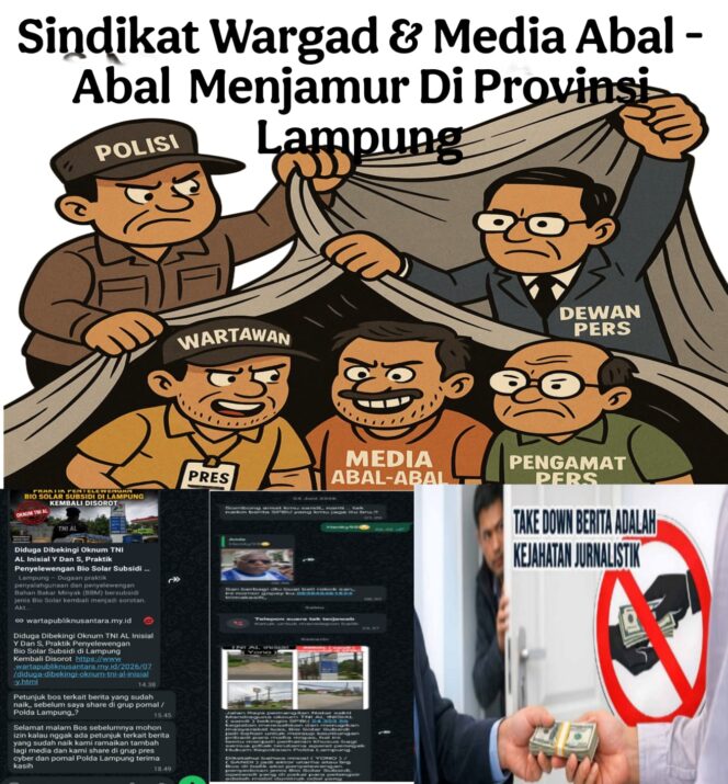 
					Cyber Polda Lampung dan Dewan Pers Didesak Bertindak, Marak Dugaan Media Abal-Abal Jadi Alat Pemerasan Berkedok Jurnalisme