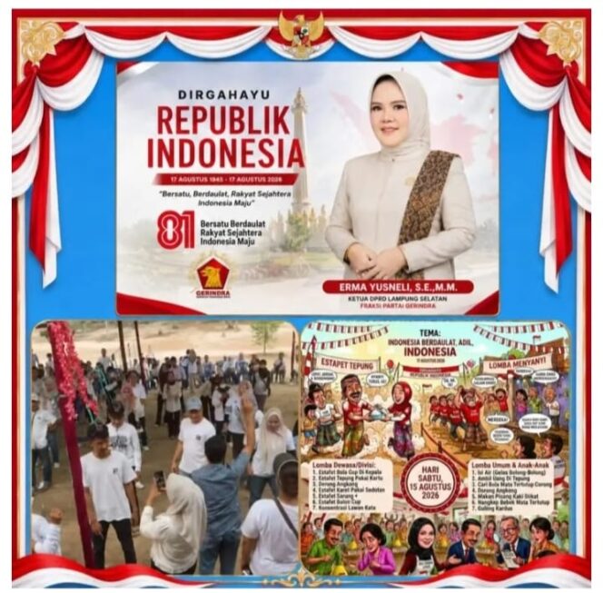 
					Semarak HUT ke-81 RI, Warga Natar Lampung Selatan Meriahkan Beragam Perlombaan