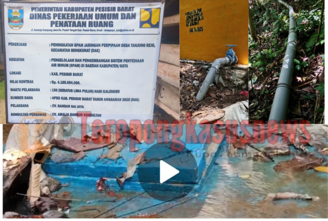
					Ada Apa di Balik SPAM Tanjung Rejo Rp4,18 Miliar? Proyek Diduga Tak Berfungsi, Isu Fee 20 Persen Mencuat — Kejati Lampung Ditantang Bertindak