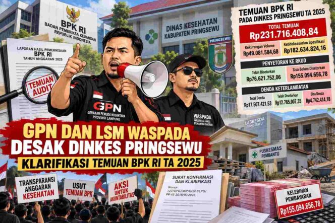 
					Dinkes Pringsewu Disorot, Sisa Temuan BPK Capai Rp159,8 Juta